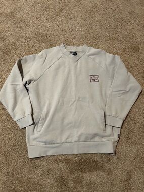 Lira Cream Pullover Sweatshirt with Chest Patch